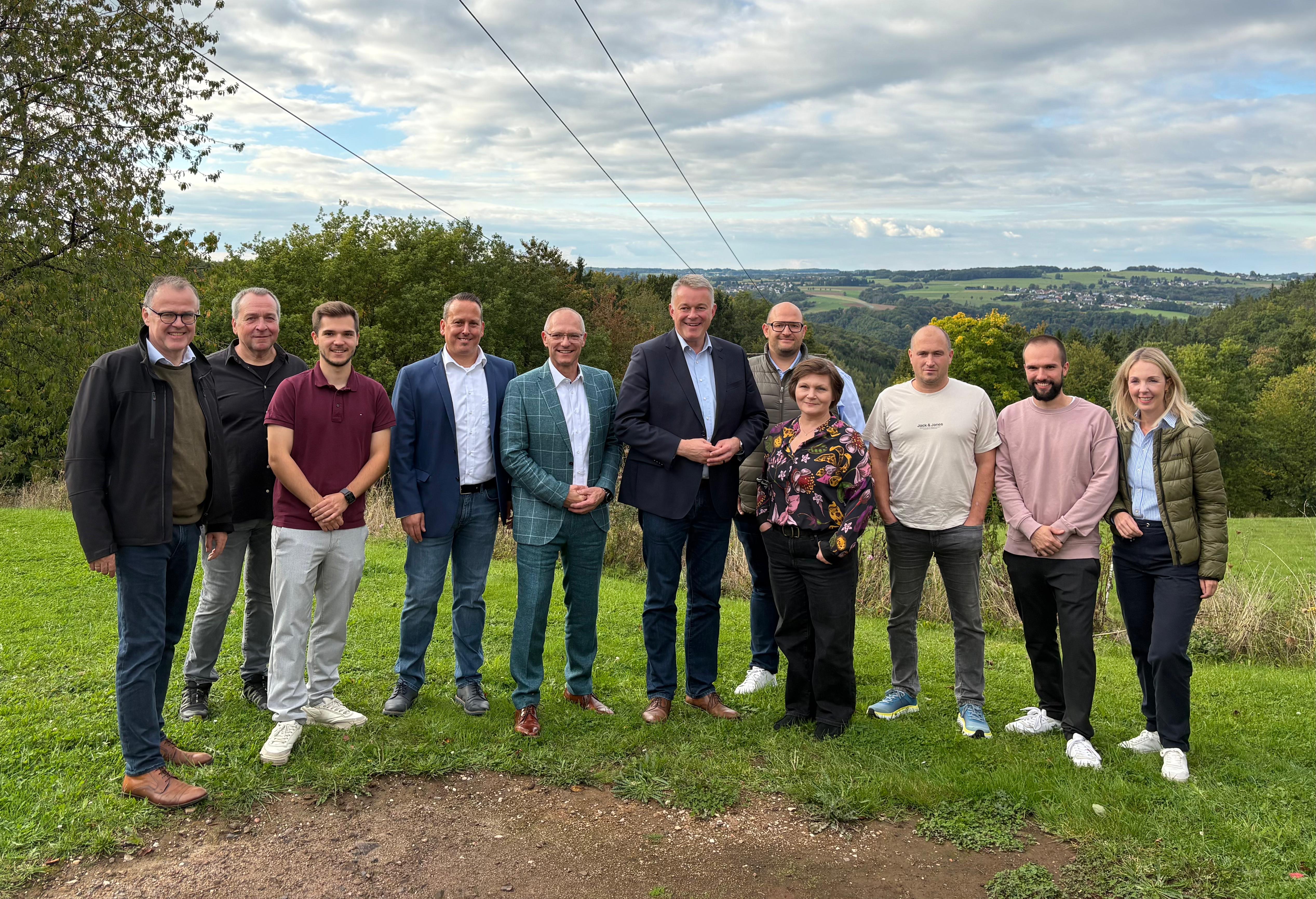 Manfred Limbach, Helmut Klein, Leonard Schmied, Christoph Zimmer, Jrgen Schmied, Gordon Schnieder MdL, Daniel Klein, Iwona Kgler, Philipp Henn, Maximilian Schmied, Ellen Demuth MdB